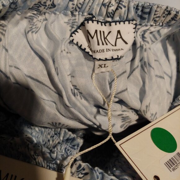 Omika Baby Blue Floral Blair Midi Addison Harbor Dress Smocked Tiered. XL NWT - Picture 10 of 11